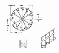 O scară în spirală cu desene mâinile sale, instrucțiuni pas cu pas, sfaturi