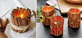 Весільний handmade осінні свічники (осінь) Весільний handmade осінні свічники
