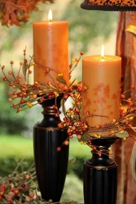 Весільний handmade осінні свічники (свічники) Весільний handmade осінні свічники