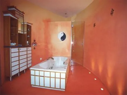 Jellemzői önterülő padló, különösen a használata fürdőszoba
