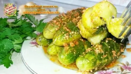 Предястие от прясна краставица в пикантен сос, храна за всеки вкус