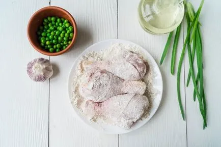 Sült csirke zöldségekkel és házi recept lépésről lépésre fotók