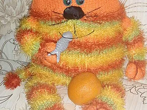 Orange pisică pernă! meșteșugari Fair - manual, lucrate manual