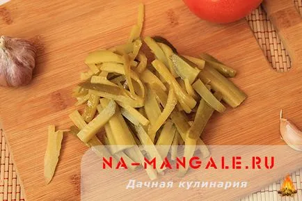 Azu свинско с кисели краставички - един татарски рецепта със снимки стъпка по стъпка