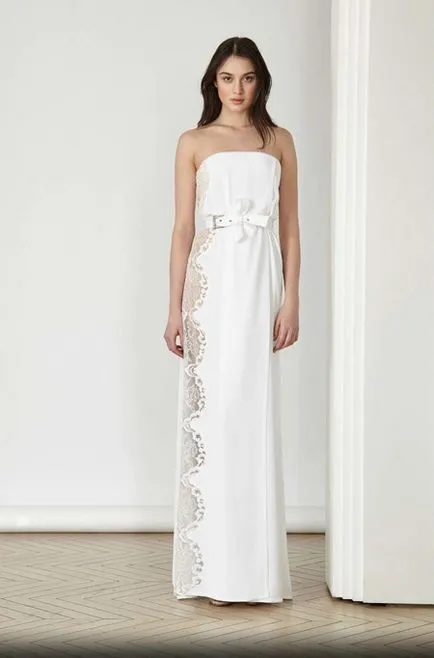 Rochie de seara albă - în cazul în care să poarte, ce să decora