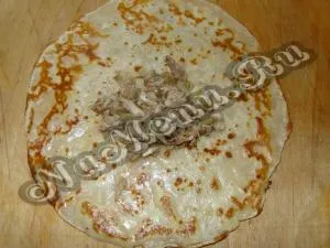 Млинці з начинкою (млинці сироватці яблучної) Млинці з начинкою