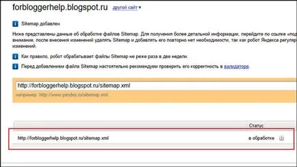 Blogger xml sitemap a Google és Yandex, wordpress mánia