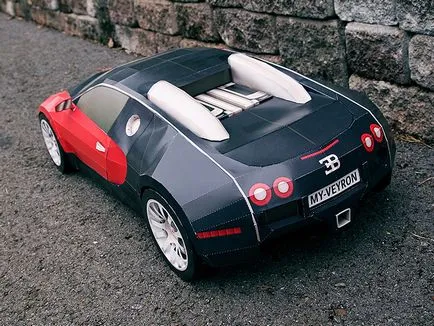 Bugatti Veyron papír, minden a weboldalak létrehozása