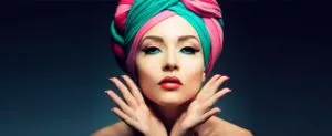 Turban cu mâinile out moda eșarfă care leagă pe capul lui