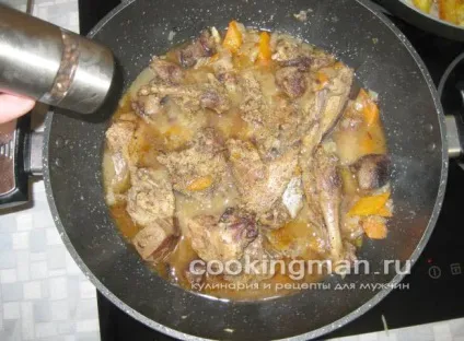 Тетерів тушкований з овочами - кулінарія для чоловіків (тетерев) Тетерів тушкований з овочами - кулінарія для чоловіків