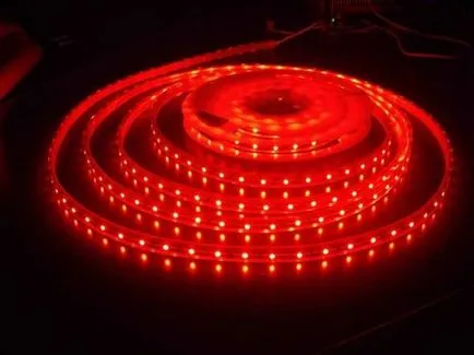Цвят музика от LED лента с ръцете си - снимки и видео