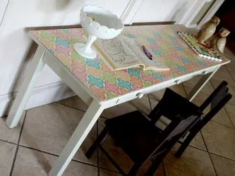 Decoupage bútor tapéta saját kezűleg