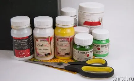 Декупаж картонної коробки з-під взуття