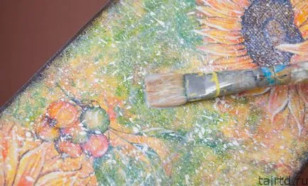 Декупаж картонної коробки з-під взуття