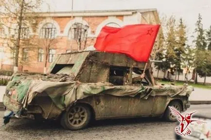 A győzelem napja dekoráció gép az ünnep - hírnököt