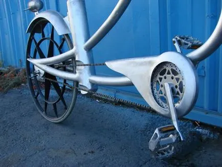 Noi facem bicicleta chopper din resturi de materiale