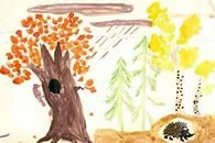 Бебе рисуване по темата за есента, зимата, пролетта, лятото поглед, какво да се направи