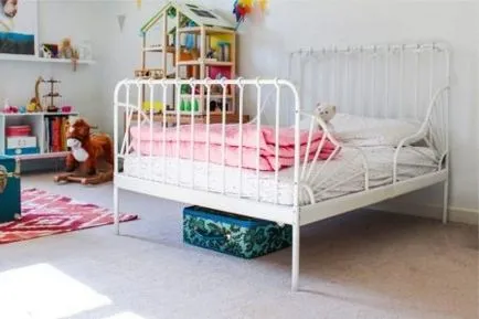 Gyermekek IKEA (82 fotó) Szoba tini modellek gyerekeknek 3 éves, fehér magas ágy és