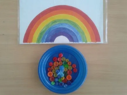 Oktatási játékok rögzítésére színek, készült saját kezével