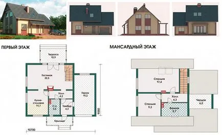 Készült házak salak blokk projektek egy- és kétszintes házak, mint az ár alakul