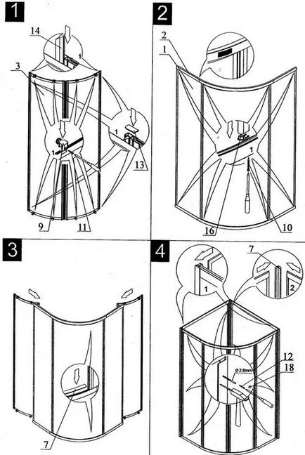 Душове Серена Серена ъглов монтаж, видео инструкция