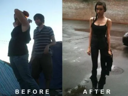 Feliz fotografie Faun înainte și după pierderea în greutate