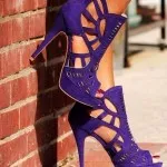 Лилави обувки, какво да носят лилави обувки
