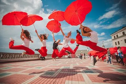 Flashmob - egy flashmob Moszkvában