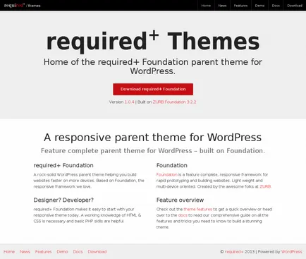 Cadrul de fundație pentru a construi site-uri WordPress receptiv, totul despre WordPress