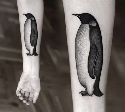 Снимки и стойност пингвин татуировка