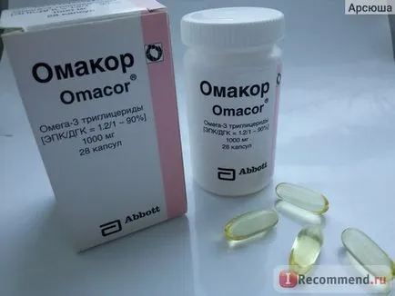 Agentul hipolipemiant Omacor abbott - „Omacor (omega-3) - rezultat ore de șase luni