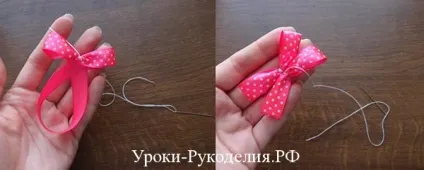 Прикраса на ободок і шпильки - уроки рукоділля (шпильки зі стрічок) Прикраса на ободок і шпильки - уроки рукоділля
