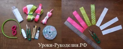 Прикраса на ободок і шпильки - уроки рукоділля (ободок) Прикраса на ободок і шпильки - уроки рукоділля