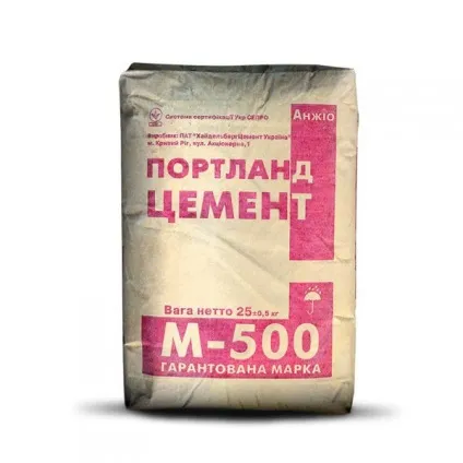 Питома вага цементу М500, ПЦ М400 в мішках і в 1 м3 (питома вага цементу в 1 м3) Питома вага цементу М500, ПЦ М400 в мішках і в 1 м3