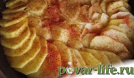 Телешки език печен в пещ - с картофи
