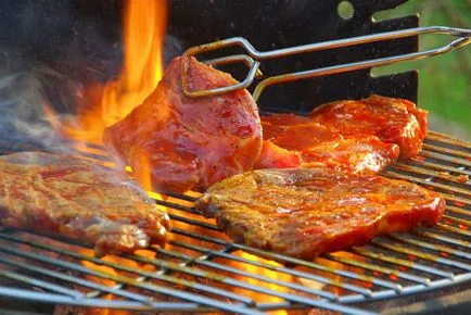 Gătit carne peste un foc deschis - sfaturi de gătit pentru fani pentru a găti gustos - menaj