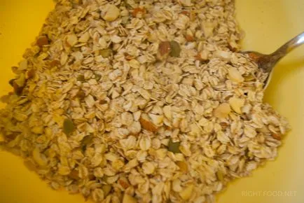 Granola muesli coapte sau modul de a face granola