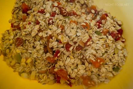 Granola muesli coapte sau modul de a face granola