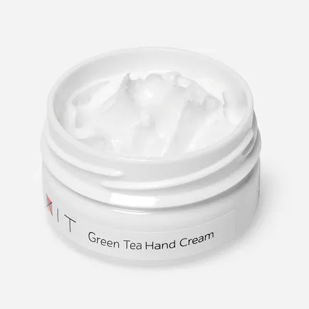 Verde crema de ceai de mână - hrănitoare crema de maini cu unt de shea si extract de tei