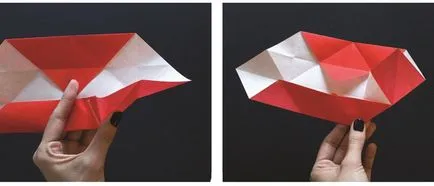 Buzele origami diagrama și descrierea ansamblului de hârtie