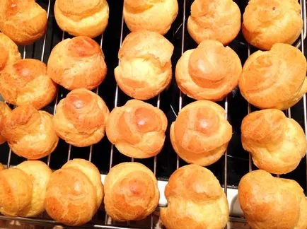 Hogyan kell főzni a profiteroles - finom süteményeket otthon, lépésről lépésre recept fotók