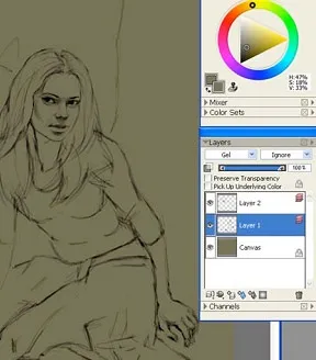 Урок малювання в corel painter на графічному планшеті wacom, соціальна мережа концепт-художників