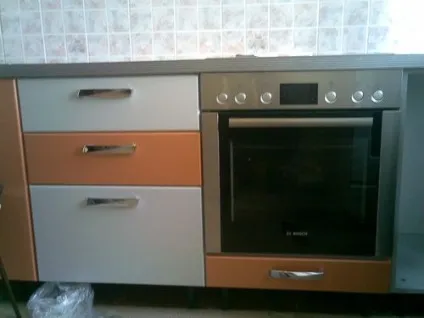 Установка духової шафи вбудованого електричного і газового на відео (вбудований електричний) Установка духової шафи вбудованого електричного і газового на відео