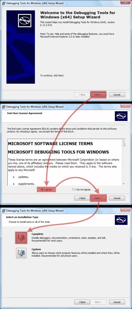 Установка debugging tools for windows, блог по windows