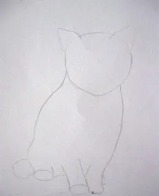Как да се направи едно коте или котка молив етапи - снимки и рисунки на вашия работен плот безплатно