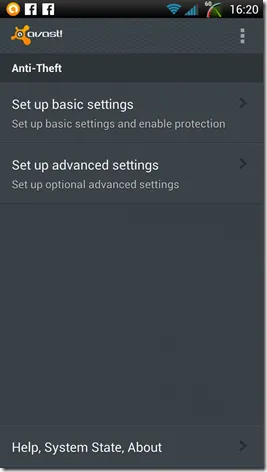 Как да настроите и използвате Avast! Анти-кражба на андроид, софтуер, уеб технологии