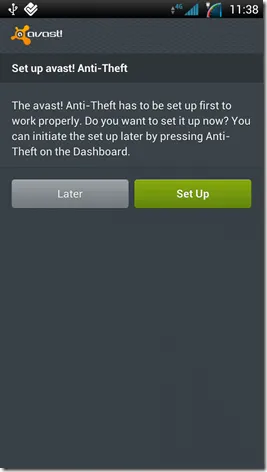Как да настроите и използвате Avast! Анти-кражба на андроид, софтуер, уеб технологии