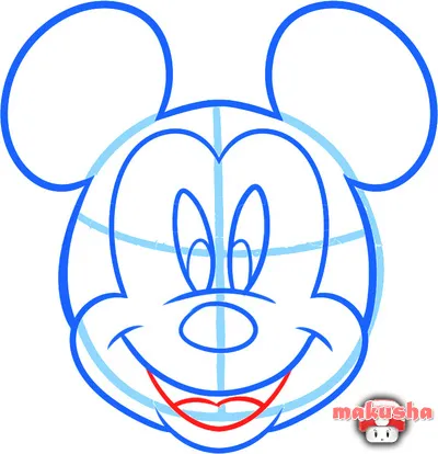 Hogyan kell felhívni Mickey Mouse szakaszok kezdők, milyen könnyű és egyszerű ceruza, toll
