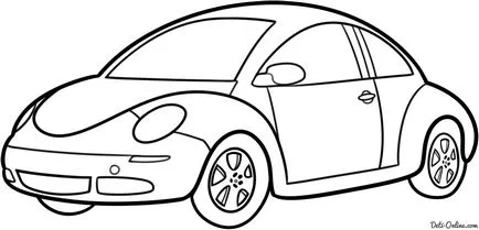 Как да се направи молив Volkswagen етапи бръмбар - уроци по рисуване - полезен за artsphera