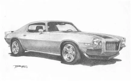 Hogyan kell felhívni a Chevrolet Camaro SS 1967 ceruza